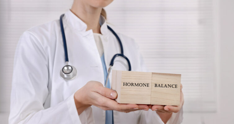 Female Hormone balance , Gynecology concept