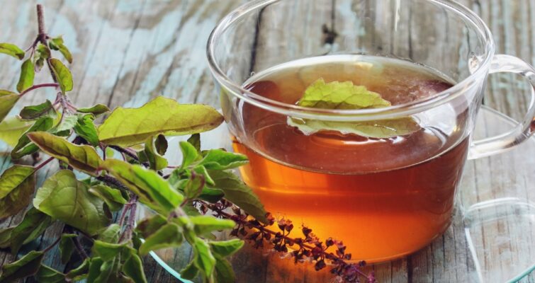 Tulsi Ashwagandha Tea to Support Mood, Focus, and Immunity