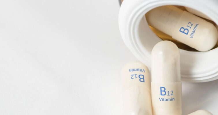 White container with pills and a label, related to Vitamin B12 detox myths and facts.
