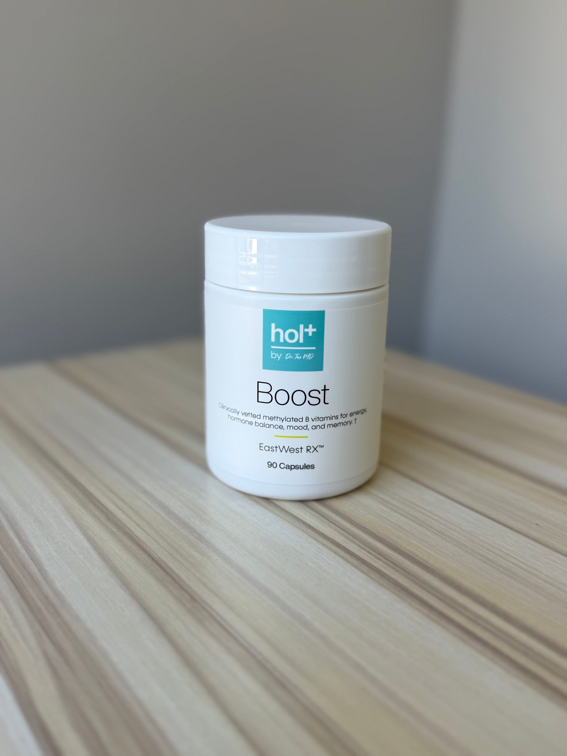 hol+ Boost EastWest RX™ 90 Capsules supplement bottle.