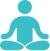 Person meditating