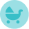 Baby stroller icon