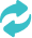 Two teal arrows in a circular motion.