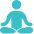 Person meditating