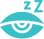Eye with "zz" above, indicating sleep or rest.