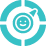 Targeted smiley face with a circular progress bar.